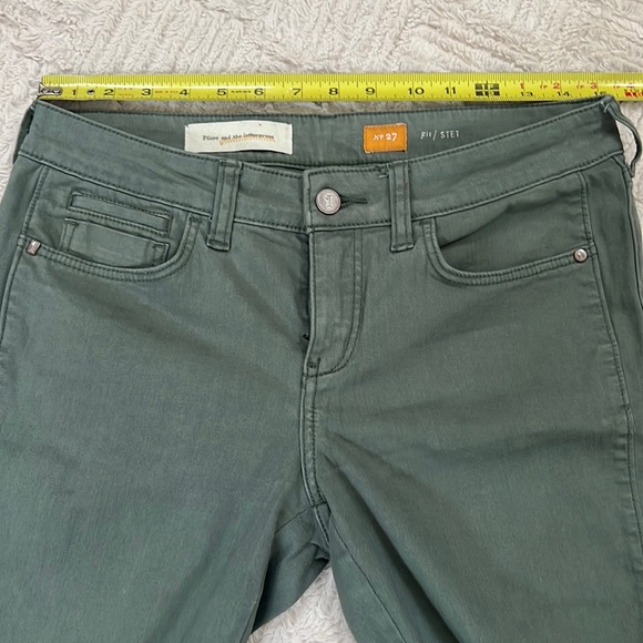 Anthropologie Pilcro and the Letterpress Stet cropped pants green Size 27 - Picture 14 of 16
